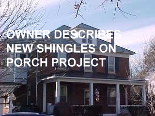Porch roof with Berridge shingles