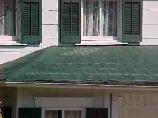 Porch roof with fully reinforced application