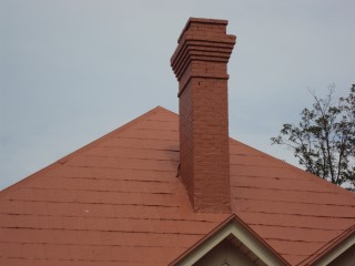 Chimney blends in with this coating