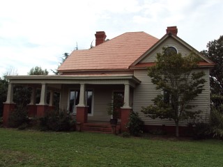 Front view of terracotta roof in Columbus, NC